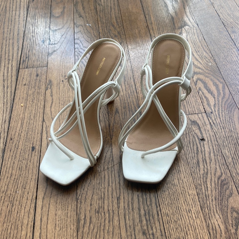 White Strappy Pretty Little Thing Heel